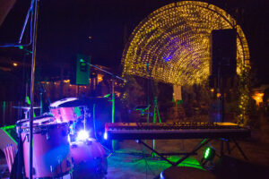 Live acoustic wedding ceremony performance at Grounds of Alexandria wedding venue in Sydney