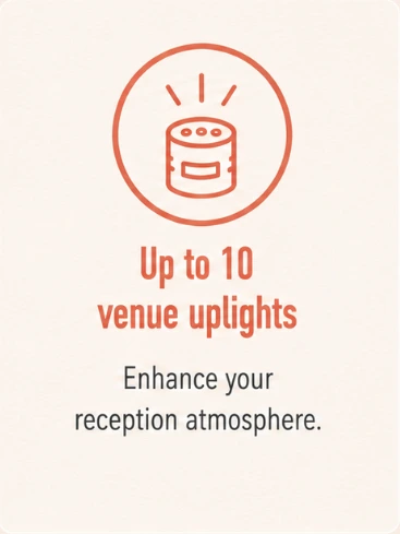 Up to 10 venue venue uplights Up to 10 venue venue uplights