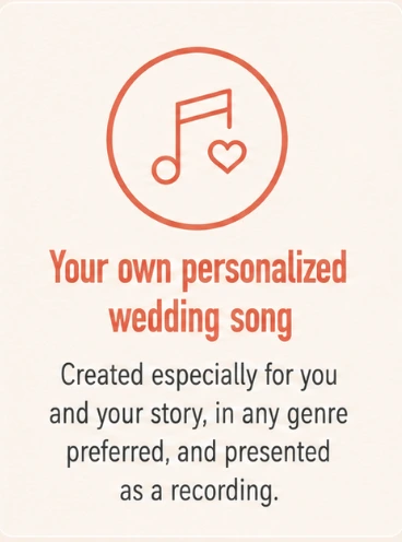 Your own personilised Wedding song Your own personilised Wedding song